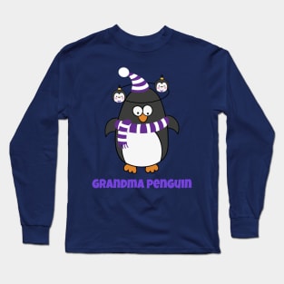 Christmas Penguin Pajama Animal Costume Grandma Penguin Shirt T-Shirt Long Sleeve T-Shirt